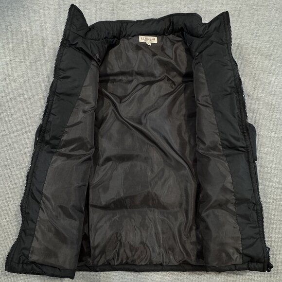 US Polo Assn Mens 2X Black Puffer Vest Hooded Full Zip Outdoor Warm Activewear - Picture 5 of 16